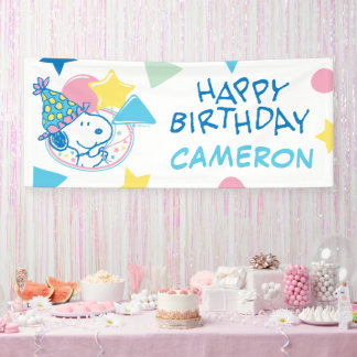 PEANUTS | Snoopy Happy Birthday Balloons Banner
