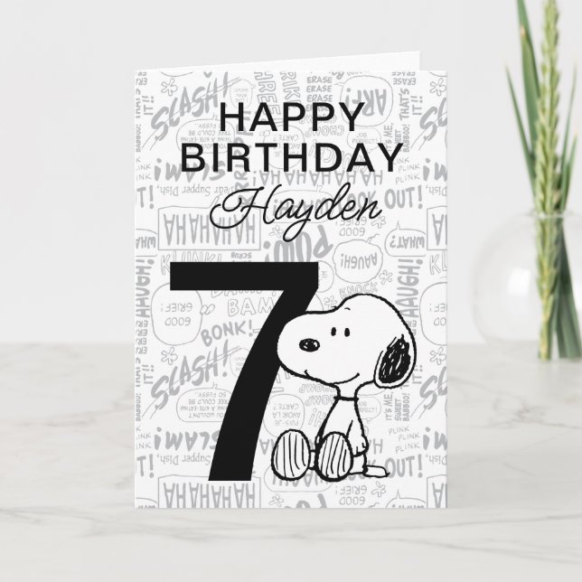 PEANUTS | Snoopy Happy Birthday Card (Front)