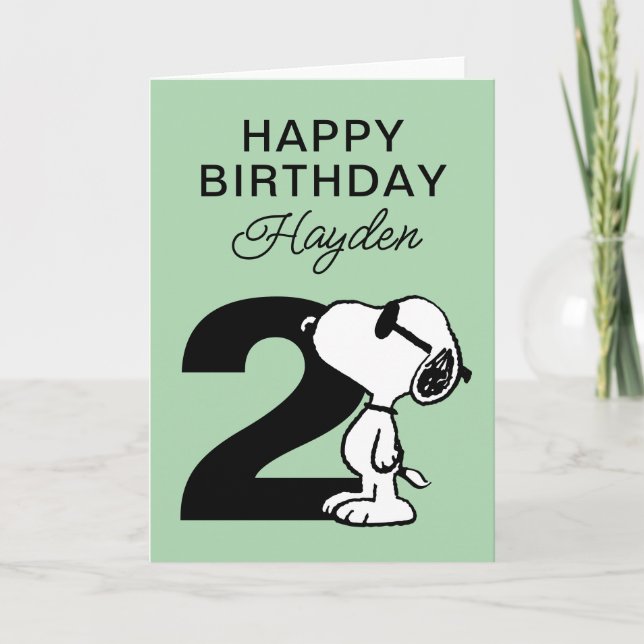 PEANUTS | Snoopy Happy Birthday Card (Front)