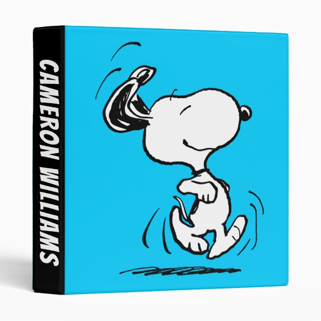 Peanuts | Snoopy Happy Dance 3 Ring Binder (Front/Spine)