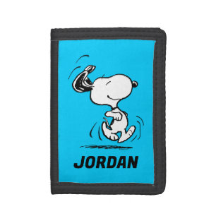 Peanuts Snoopy Happy Dance Add Your Name Tri-fold Wallet