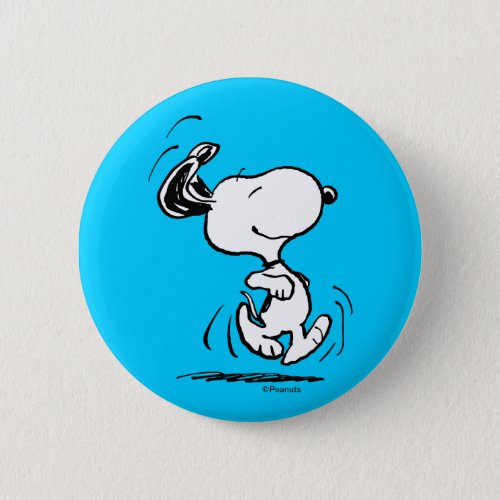 Peanuts  Snoopy Happy Dance Button