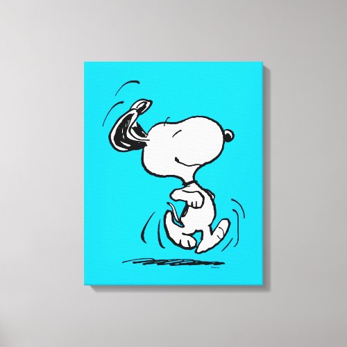 Peanuts  Snoopy Happy Dance Canvas Print