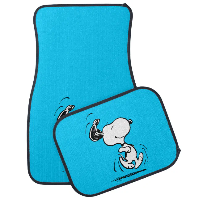 Peanuts | Snoopy Happy Dance Car Floor Mat | Zazzle