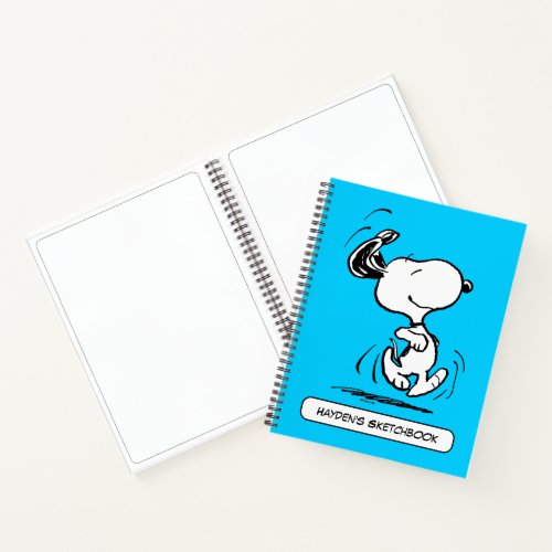 Peanuts  Snoopy Happy Dance Drawing Notebook