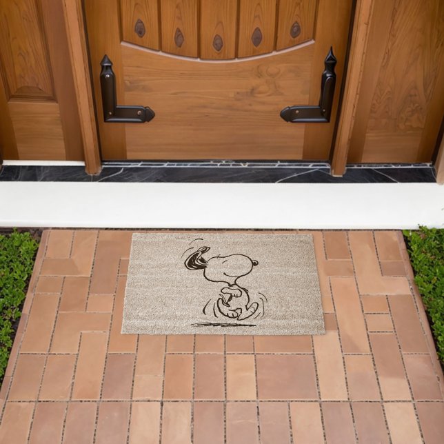 Peanuts Snoopy Happy Dance Fiber Doormat (Insitu (Outdoor))