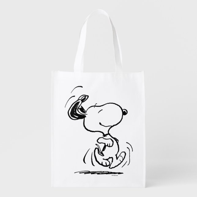 Peanuts | Snoopy Happy Dance Grocery Bag (Front)