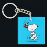 Peanuts | Snoopy Happy Dance Keychain<br><div class="desc">Snoopy is the loveable pet beagle of Charlie Brown in the comic strip Peanuts by Charles M. Schulz. Check out this cute Peanuts design featuring this loveable dog.</div>
