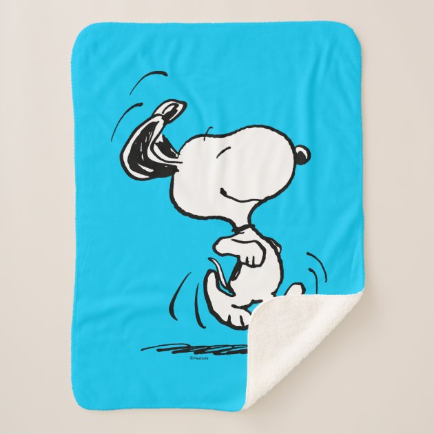 Peanuts sherpa online blanket