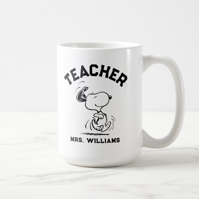 Peanuts | Snoopy Happy Dance Teacher Coffee Mug (Right)