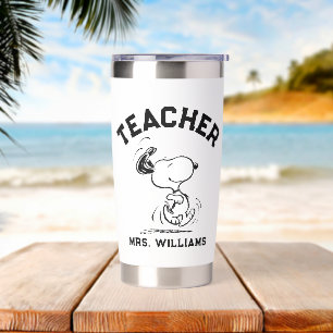 Peanuts   Snoopy Happy Dance Teacher Insulated Tumbler