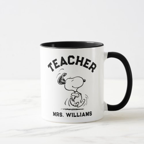 Peanuts  Snoopy Happy Dance Teacher Mug