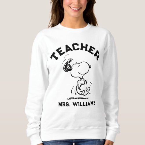 Peanuts  Snoopy Happy Dance Teacher Sweatshirt