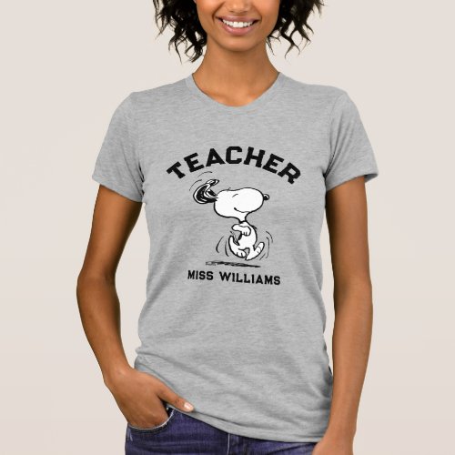 Peanuts  Snoopy Happy Dance Teacher T_Shirt