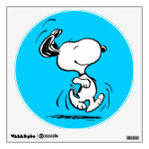 Peanuts | Snoopy Making the Catch Wall Decal | Zazzle