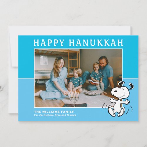 Peanuts  Snoopy Happy Hanukkah Holiday Card