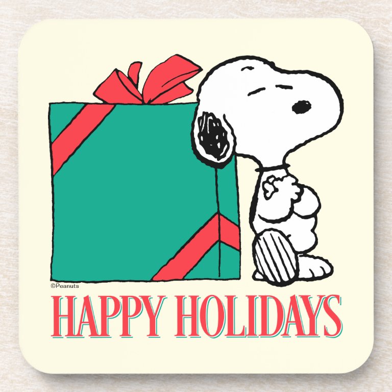 Peanuts | Snoopy Happy Holidays Beverage Coaster