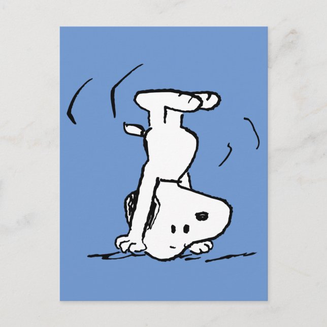 Peanuts | Snoopy Headstand Postcard (Front)