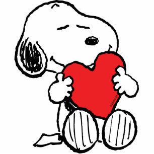 Peanuts   Snoopy Heart  Cutout