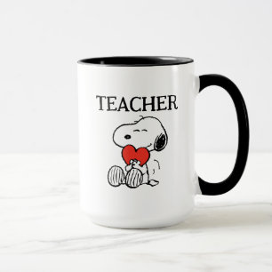 Peanuts Snoopy Heart Hug Teacher Mug