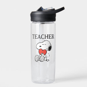 Peanuts   Snoopy Heart Hug Teacher Water Bottle