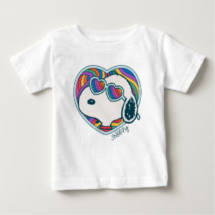 Peanuts   Snoopy Heart Rainbow Baby T-Shirt
