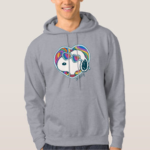 Peanuts Snoopy Heart Rainbow Hoodie