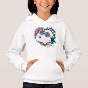 Peanuts   Snoopy Heart Rainbow Hoodie
