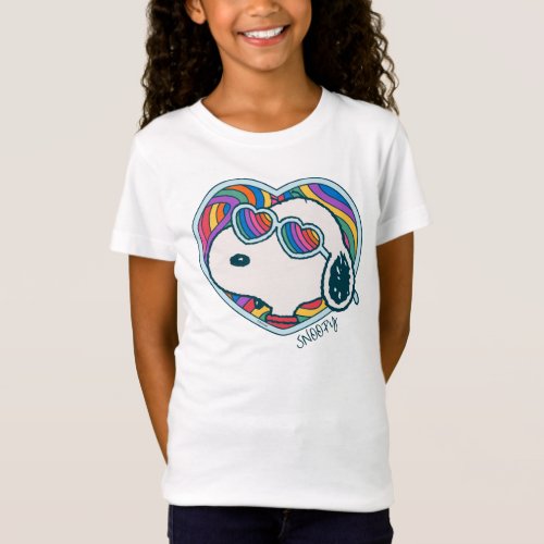 Peanuts  Snoopy Heart Rainbow T_Shirt