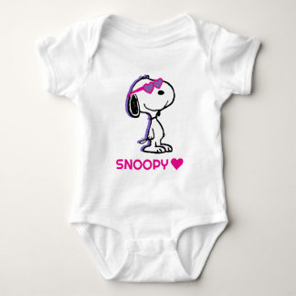 Peanuts | Snoopy Heart Sunglasses Baby Bodysuit