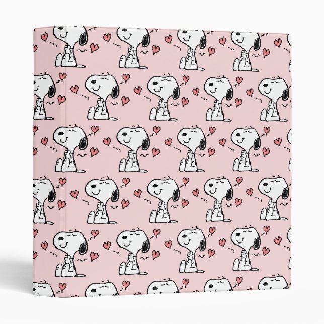 Peanuts | Snoopy Hearts 3 Ring Binder (Front/Spine)
