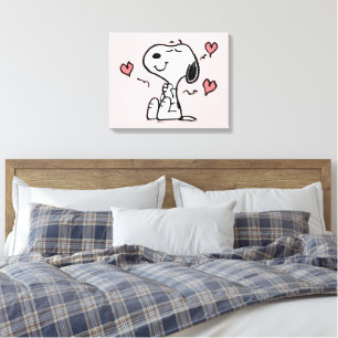 Peanuts Snoopy Hearts Canvas Print