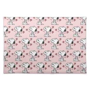 Peanuts   Snoopy Hearts Cloth Placemat