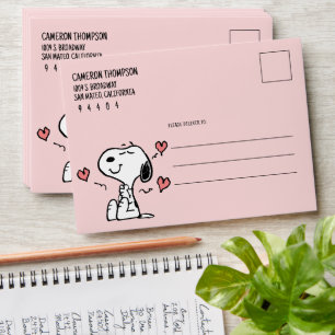 Peanuts Snoopy Hearts Envelope