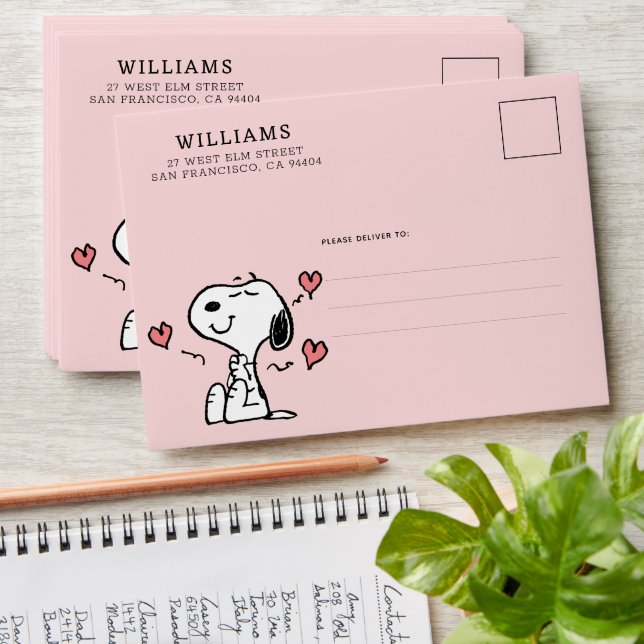 Peanuts | Snoopy Hearts Envelope (Stacked)
