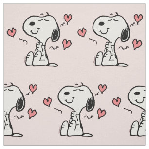 Peanuts   Snoopy Hearts Fabric