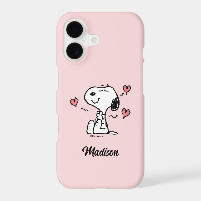 Peanuts | Snoopy Hearts iPhone Case (Back)