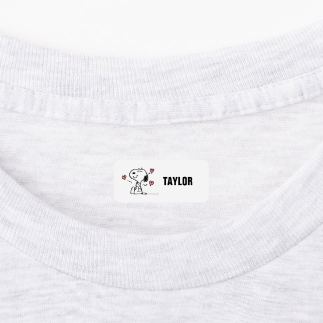 Peanuts | Snoopy Hearts Kids' Labels (Affixed)