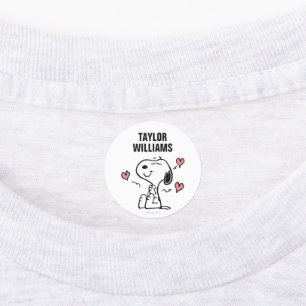 Peanuts Snoopy Hearts Kids' Labels