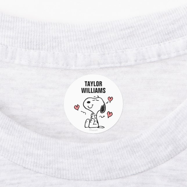 Peanuts | Snoopy Hearts Kids' Labels (Affixed)
