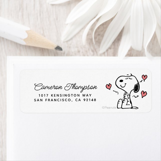 Peanuts | Snoopy Hearts Label (Insitu)