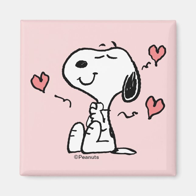 Peanuts | Snoopy Hearts Magnet (Front)