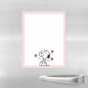 Peanuts Snoopy Hearts Magnetic Dry Erase Sheet