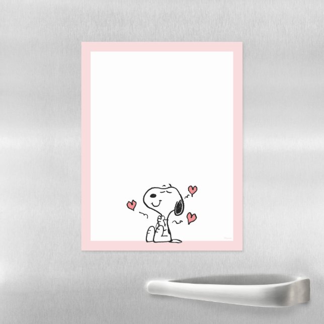Peanuts | Snoopy Hearts Magnetic Dry Erase Sheet (In Situ)