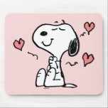 Peanuts | Snoopy Hearts Mouse Pad<br><div class="desc">Check out this fun Peanuts design featuring Snoopy.</div>