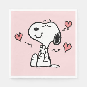 Peanuts   Snoopy Hearts Napkins