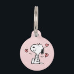 Peanuts | Snoopy Hearts Pet ID Tag<br><div class="desc">Check out this fun Peanuts design featuring Snoopy.</div>