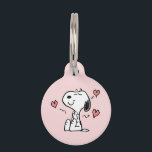 Peanuts | Snoopy Hearts Pet ID Tag<br><div class="desc">Check out this fun Peanuts design featuring Snoopy.</div>