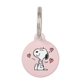 Peanuts Snoopy Hearts Pet ID Tag