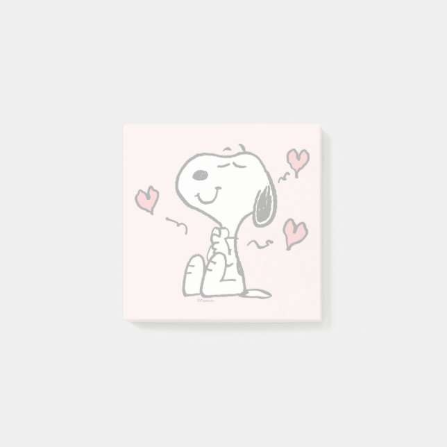 Peanuts | Snoopy Hearts Post-it Notes (Front)